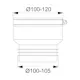 Gummikoppling Purus Plug-in 100-120/100-105