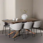 Spisegruppe Venture Home Piazza 180 med 6 stk Evelina Stoler
