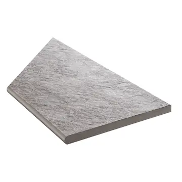 Klinker Bricmate Z Quartzit Grey Pool Inner Corner Right 59,5x29,1 cm