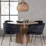 Spisegruppe Venture Home Lanzo med 4 Selma Stoler