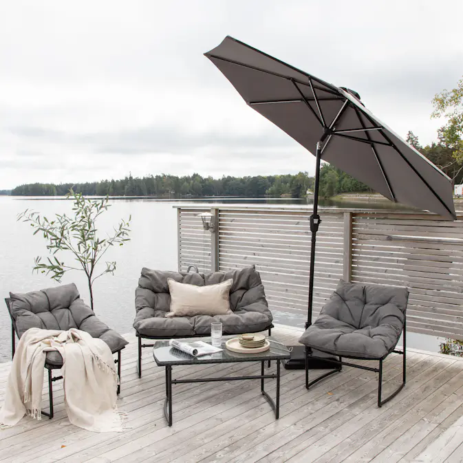 Parasoll Venture Home Sudan med LED-belysning og Vippefunksjon