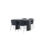 Spisegruppe Venture Home Isolde med 4 stk Selma Stoler