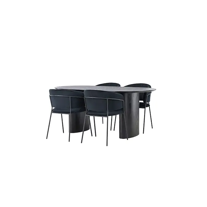 Spisegruppe Venture Home Isolde med 4 stk Selma Stoler