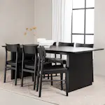 Spisegruppe Venture Home Vail med 6 Montros Stoler