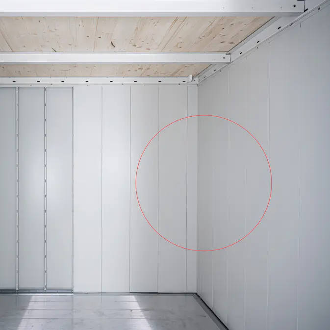 Interiørpaneler Biohort til Redskapsbod Neo med Dobbeldør