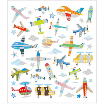 Klistremerker Creativ Company Fly og Helikopter