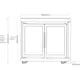 Kjøleskap Modul Myoutdoorkitchen Stainless Collection med Dobbeldører