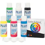 Hobbyfarge Creativ Company Plus Color Primærfarger 6x60 ml/1 Pk