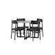 Spisegruppe Venture Home Durango Ø120 cm med 4st Montros Spisestoler