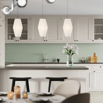 Kitchen Board Fibo 5206-KM71 EM Olive Green Hexagon
