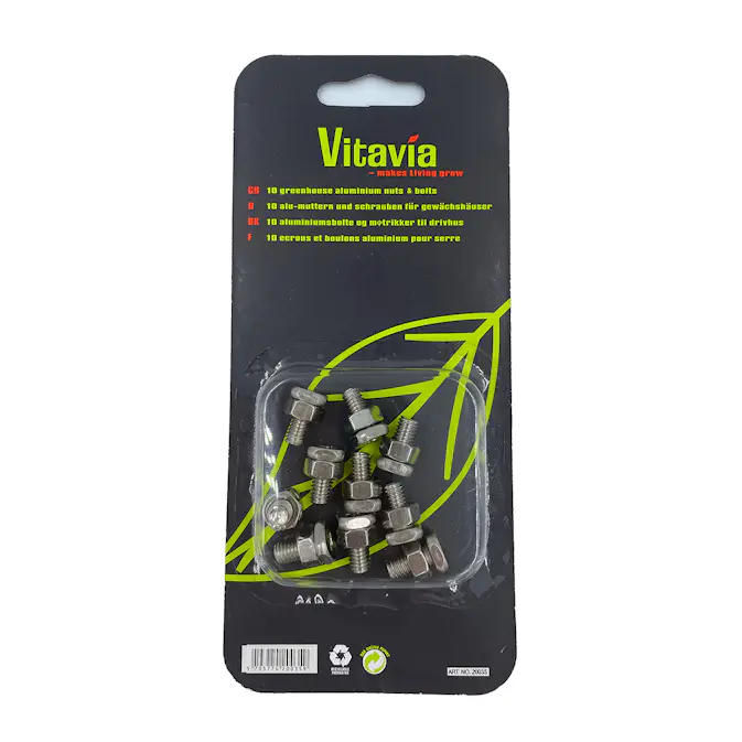 Bolt og Mutter Vitavia Rustfritt 10 stk