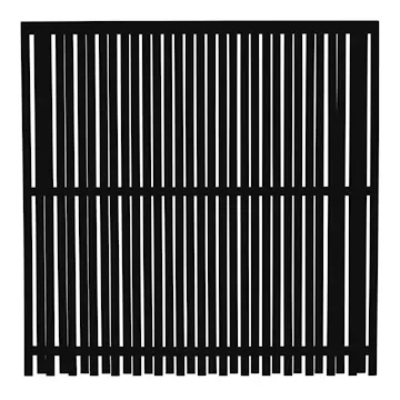 Gjerde PLUS Nagano Grunnet Sort 180x180 cm