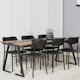 Spisegruppe Venture Home Jakarta med 6stk Polly Stoler