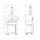 Pizzaovn Modul Myoutdoorkitchen Stainless Collection Naples Vedfyrt