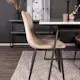 Spisegruppe Venture Home Estelle 140 med 4 Pobbie Stoler Fløyel