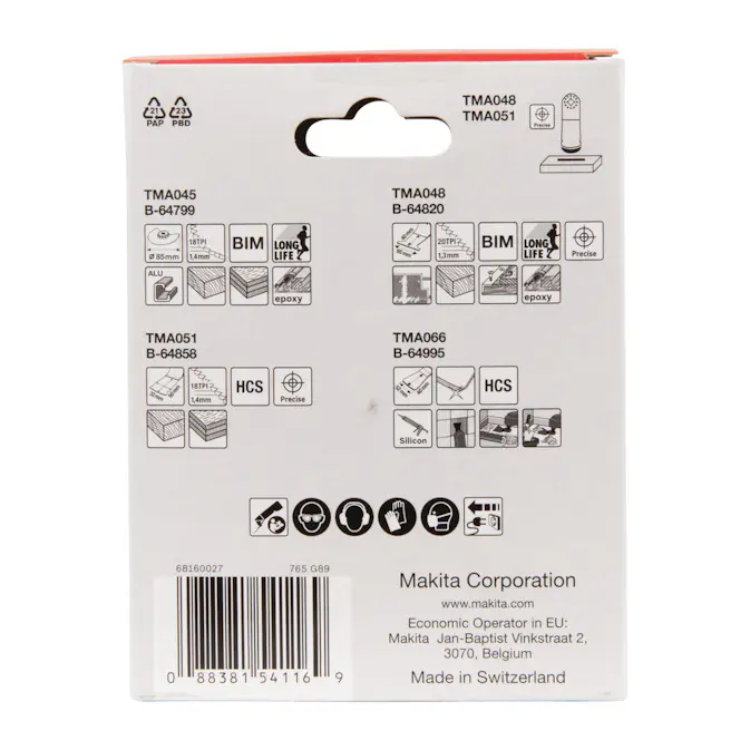 Sagbladsett Makita B-67505 Starlock Golvset 4 st