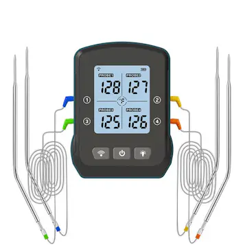 Grilltermometer Bluegaz Med 4 Sonder Trådløs