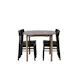 Spisegruppe Venture Home Andy med 4 Montros Stoler