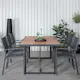 Spisegruppe Venture Home King med 6 Curz Stablebare Spisestoler