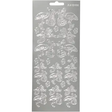 Stickers Creativ Company Stork med Baby 10x23 cm