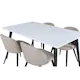 Spisegruppe Venture Home Jolie med 4 Valentina Stitcthes Stoler Polyesterlinen