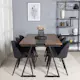 Spisegruppe Venture Home Jane med 6 Valentina Stoler Polyester