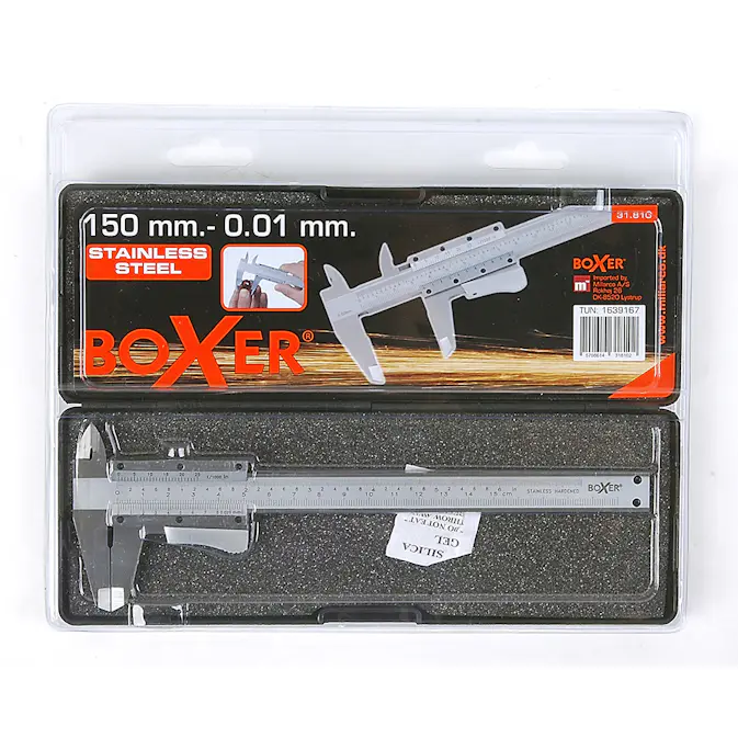 Skyvelære Boxer 150 mm rustfritt Stål