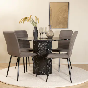 Spisegruppe Venture Home Monte Carlo Spisebord og Walerina Spisestol