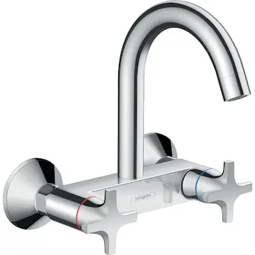 Kjøkkenbatteri Hansgrohe Logis M32 2-grep med Høy Tut