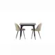 Spisegruppe Venture Home Tempe med 2 Velvet Stitches Stoler