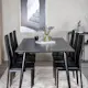 Spisegruppe Venture Home Dipp med 6 Slim Stoler