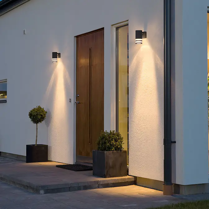 Vegglampe Gnosjö Konstsmide Modena Ned GU10 Transparent