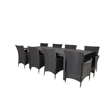 Spisegruppe Venture Home Madrid 160/240 med 8 Kira Stoler