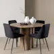 Spisegruppe Venture Home Olivia Ø110 med 4 stk Night Stoler