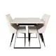 Spisegruppe Venture Home Estelle med 4stk Leone Stoler