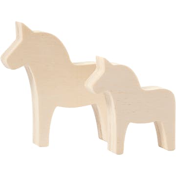 Figurer Creativ Company Hest Tykkelse 1,8 cm 2 stk/1 Pk