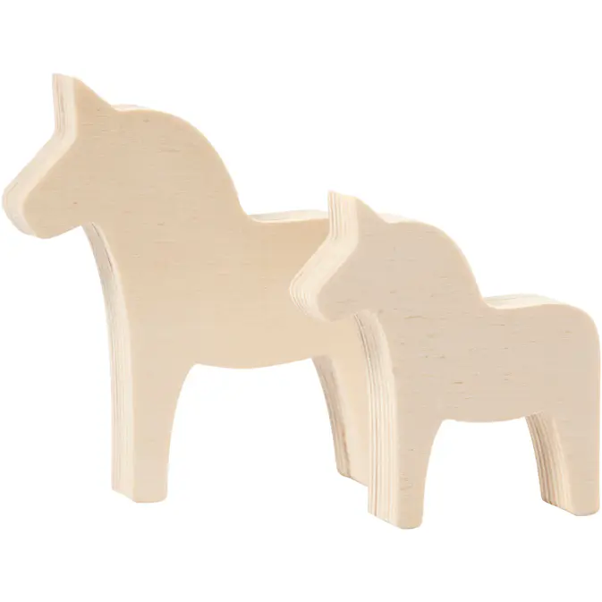 Figurer Creativ Company Hest Tykkelse 1,8 cm 2 stk/1 Pk