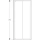 Duschvägg Contura Shower Space Rak