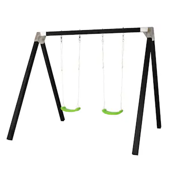 Huskestativ PLUS Svart med 2 Grønne Husker