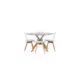 Spisegruppe Venture Home Piazza Ø120 cm med 4 stk Edvin Stoler