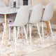 Spisegruppe Venture Home Pobbie 180 med 6 Stoler Polyester