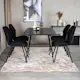 Spisegruppe Venture Home Silvia med Innleggsplate og 4 Geneva Stoler