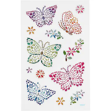 Klistremerker Creativ Company Diamond Sommerfugler