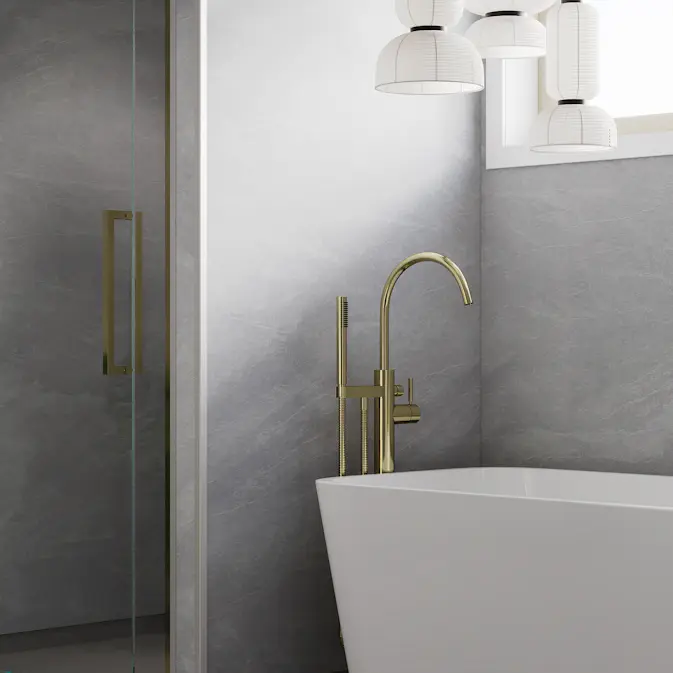 Baderomspanel Fibo 1035 S Silver Slate