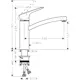 Kjøkkenbatteri Hansgrohe Logis M31 160