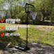 Basketballstativ ProSport Ungdom Black Edition 2,1-2,6m