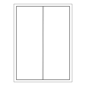 Gjennomgående Midtsprosse Fjordvindu 66mm Tre