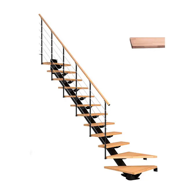 Plassbesparende Trapp Dolle Sydney Eik Hvitoljet 1/4 Style6