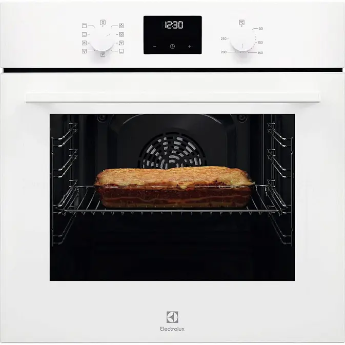 Innbyggingsovn Electrolux COB410V Hvit med Varmluftsfunksjon og AquaClean