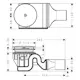 Avloppsset Hansgrohe RainDrain 90 XXL